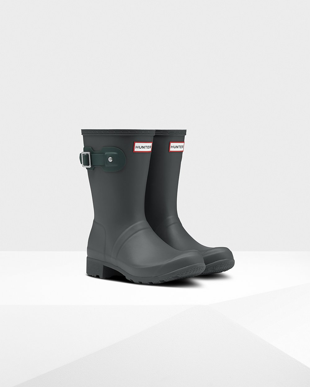 Women Hunter Original Tour Foldable | Short Rain Boots Deep Green | NZ-76820-QEGF